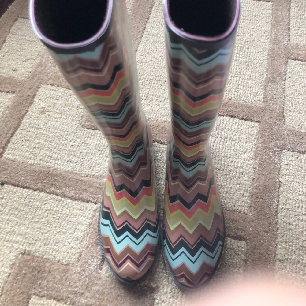 Missoni By Target Rain Boots Size 7